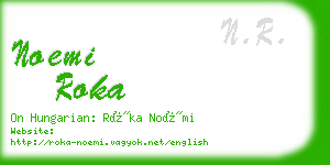 noemi roka business card